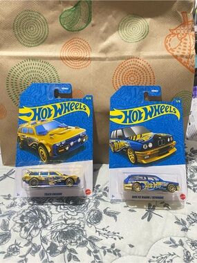 Hot Wheels 58th Anniversary Chase Track Dwagon BMW M3 Blue & Gold